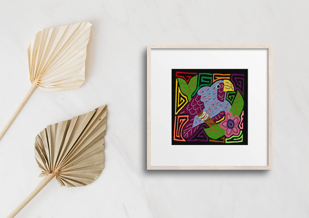 Multi-Color Bird Gray And Purple Molita