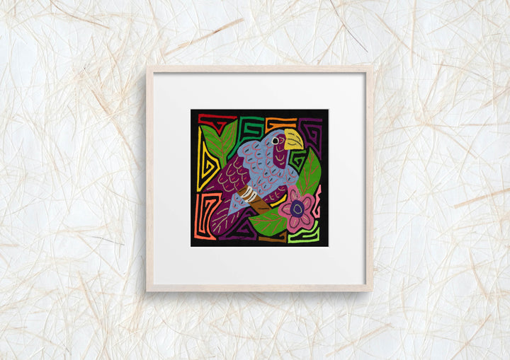 Multi-Color Bird Gray And Purple Molita