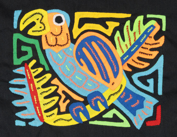 Multicolor Orange And Blue Bird Molita