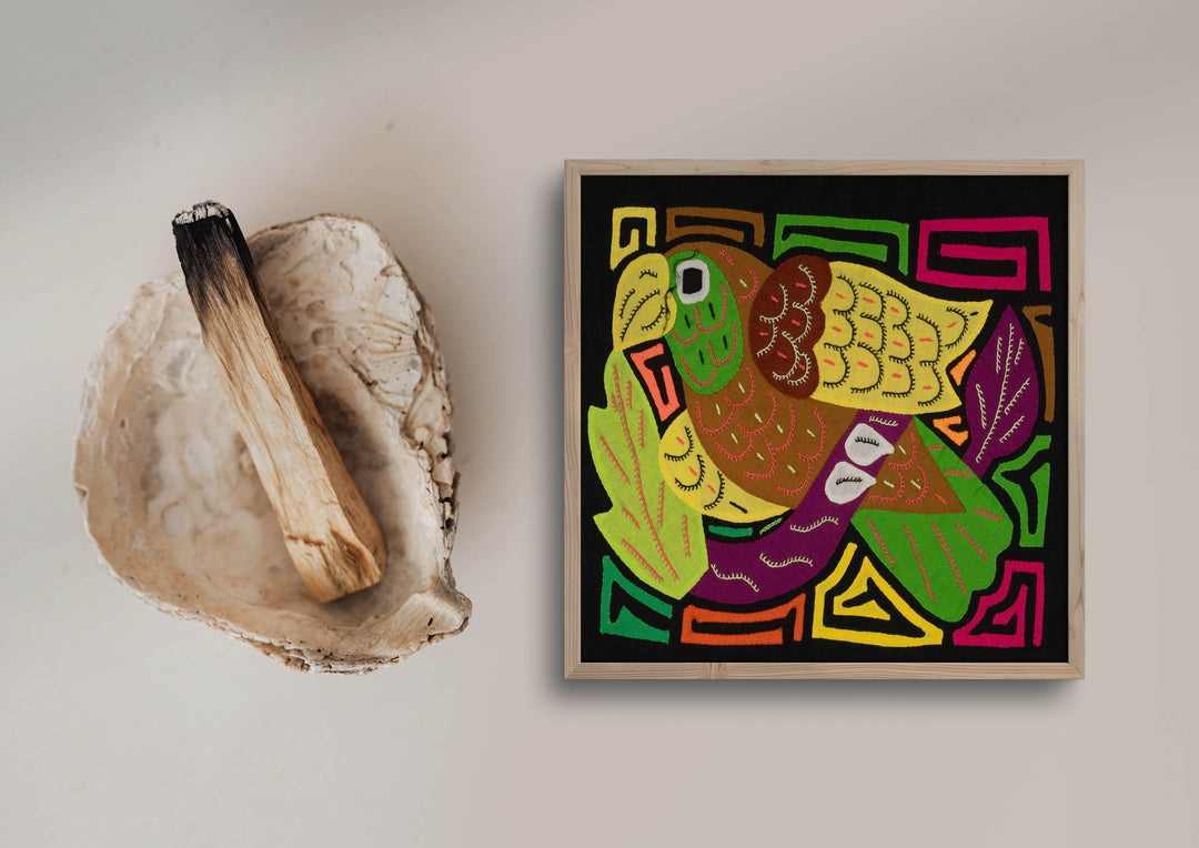 Multi-Color Bird Yellow And Brown Molita