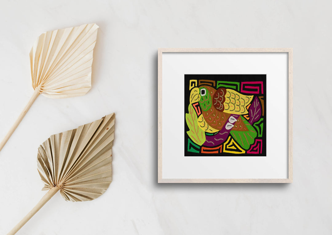 Multi-Color Bird Yellow And Brown Molita