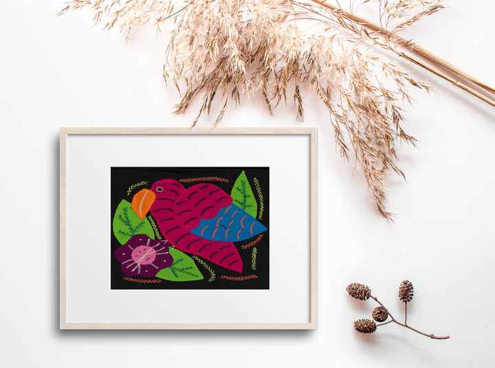 Multi-Color Parrot Bird Blue And Red Molita