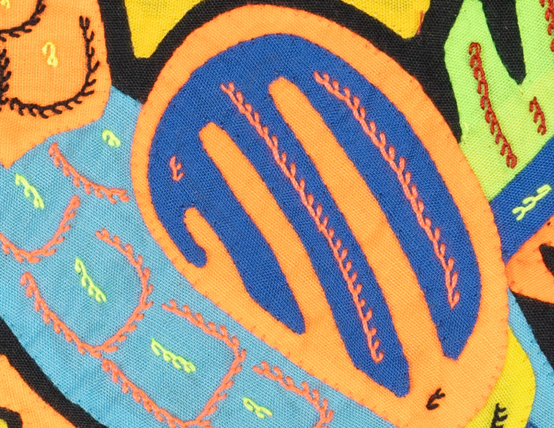 Multicolor Orange And Blue Bird Molita