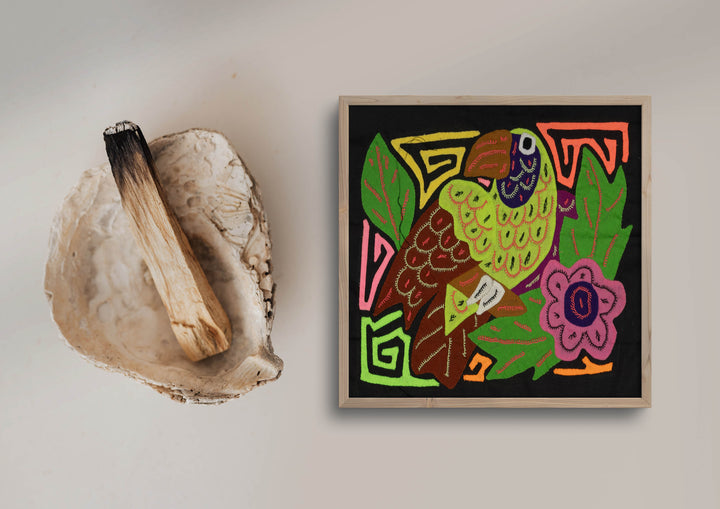 Multi-Color Bird Green And Purple Molita