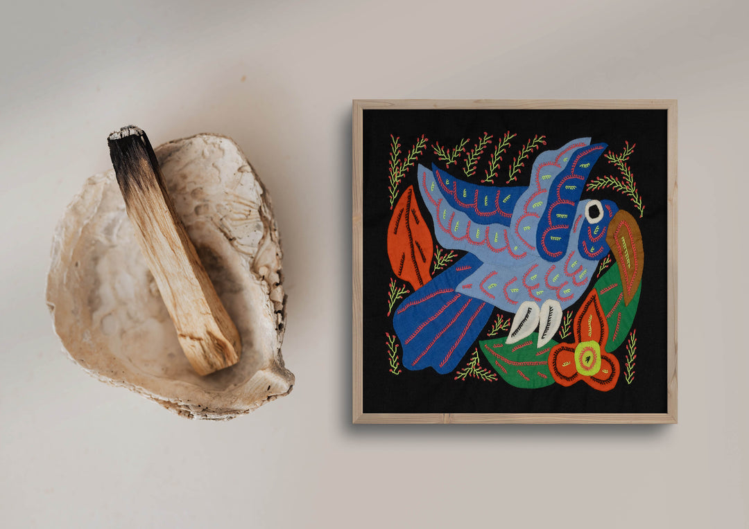 Multi-Color Bird Blue Molita