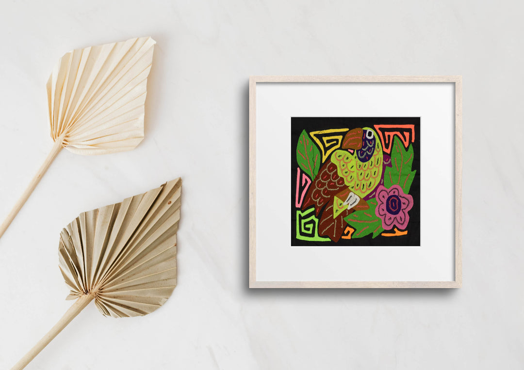 Multi-Color Bird Green And Purple Molita