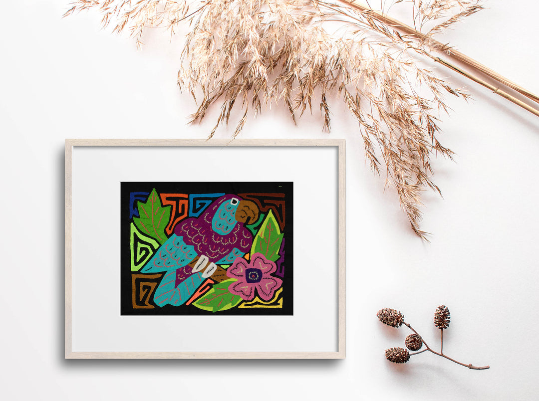 Multi-Color Bird Purple And Blue Molita