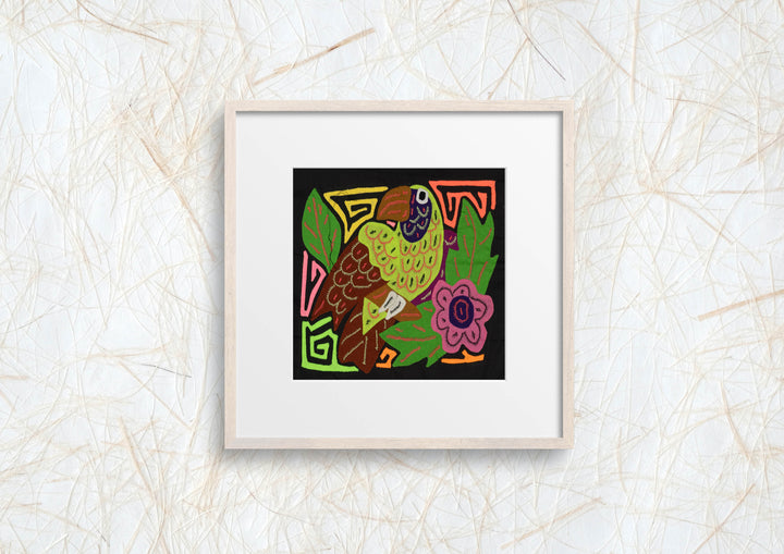 Multi-Color Bird Green And Purple Molita