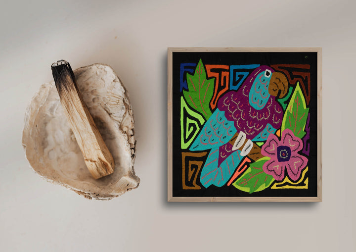 Multi-Color Bird Purple And Blue Molita