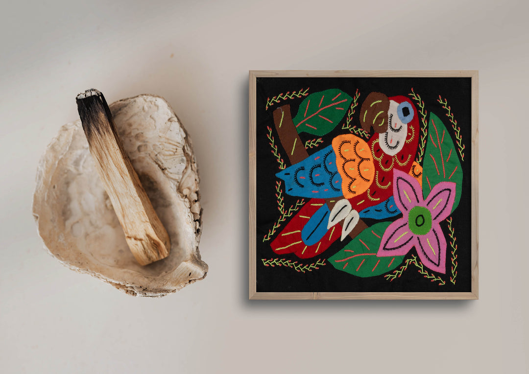 Multi-Color Parrot Bird Blue And Red Molita