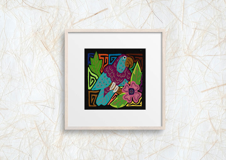 Multi-Color Bird Purple And Blue Molita