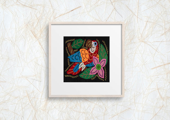 Multi-Color Parrot Bird Blue And Red Molita