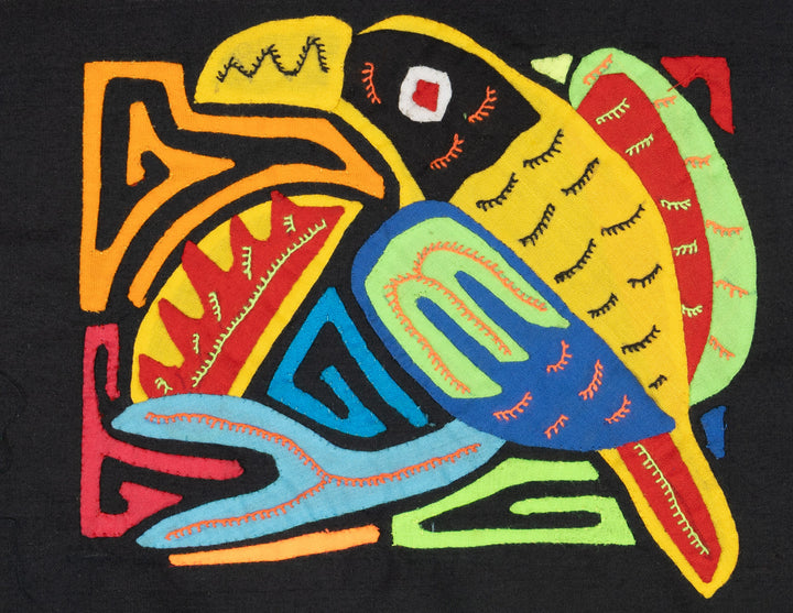 Multicolor Orange Red And Black Bird Molita