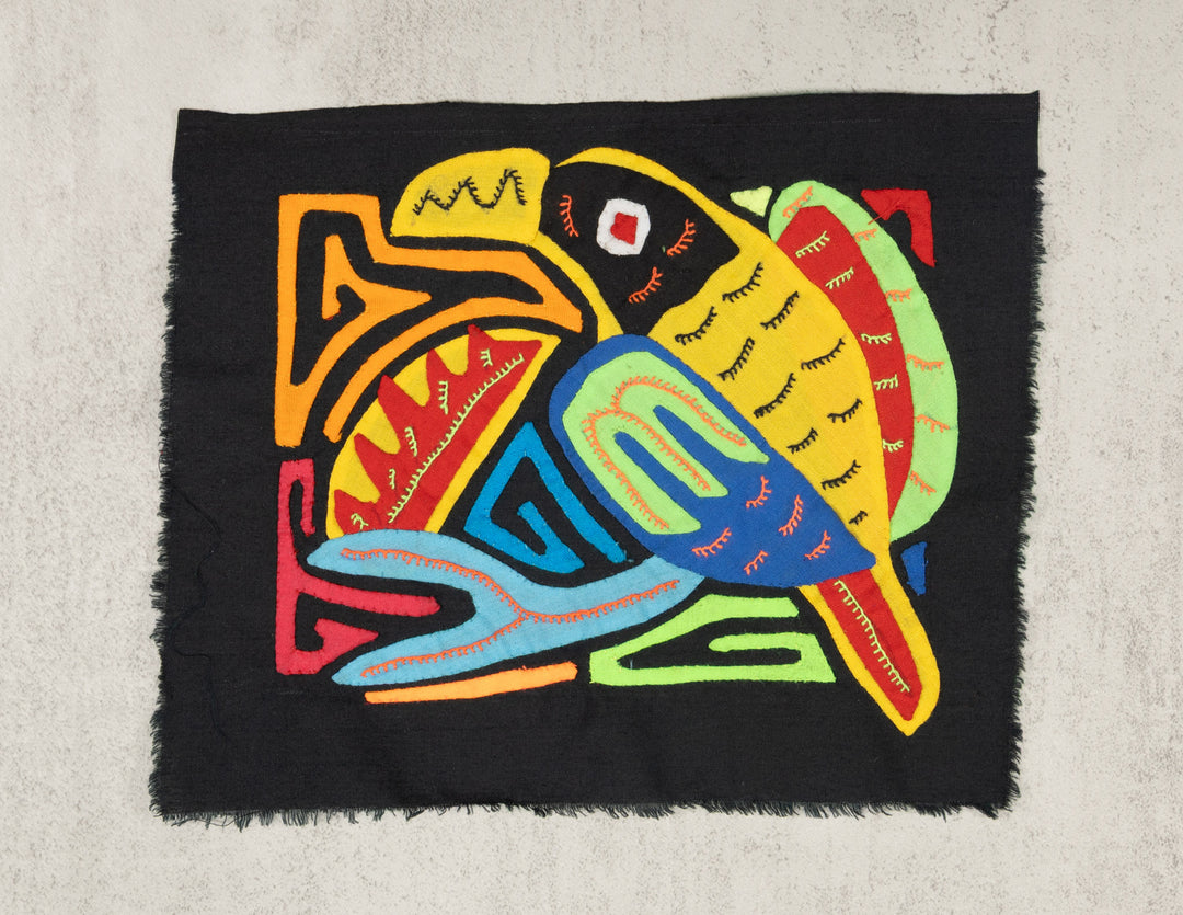 Multicolor Orange Red And Black Bird Molita