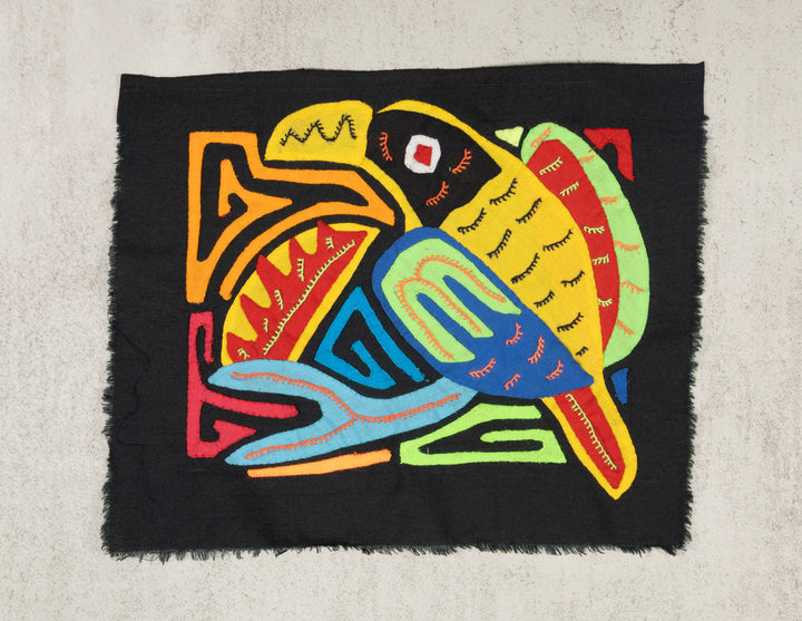 Multicolor Orange Red And Black Bird Molita