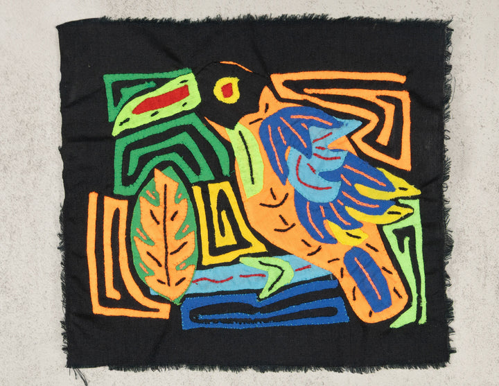 Multicolor Orange Blue And Black Bird Molita