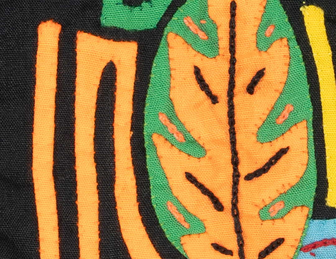 Multicolor Orange Blue And Black Bird Molita