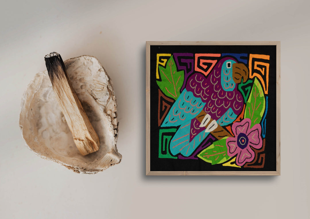 Multi-Color Bird Purple And Blue Molita