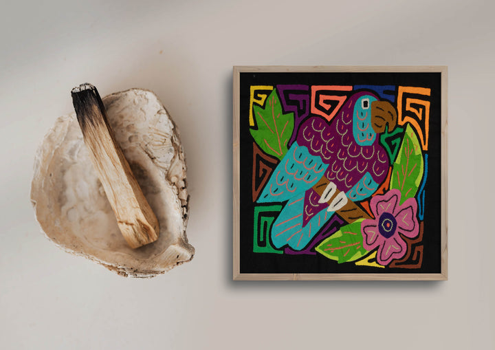 Multi-Color Bird Purple And Blue Molita