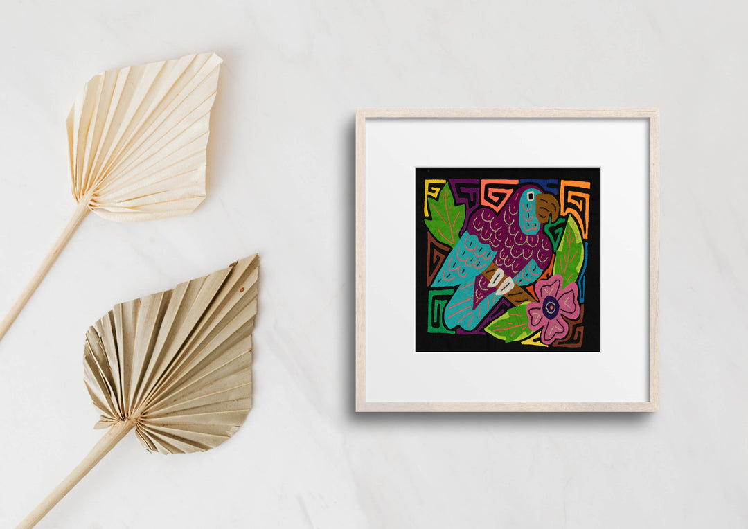 Multi-Color Bird Purple And Blue Molita