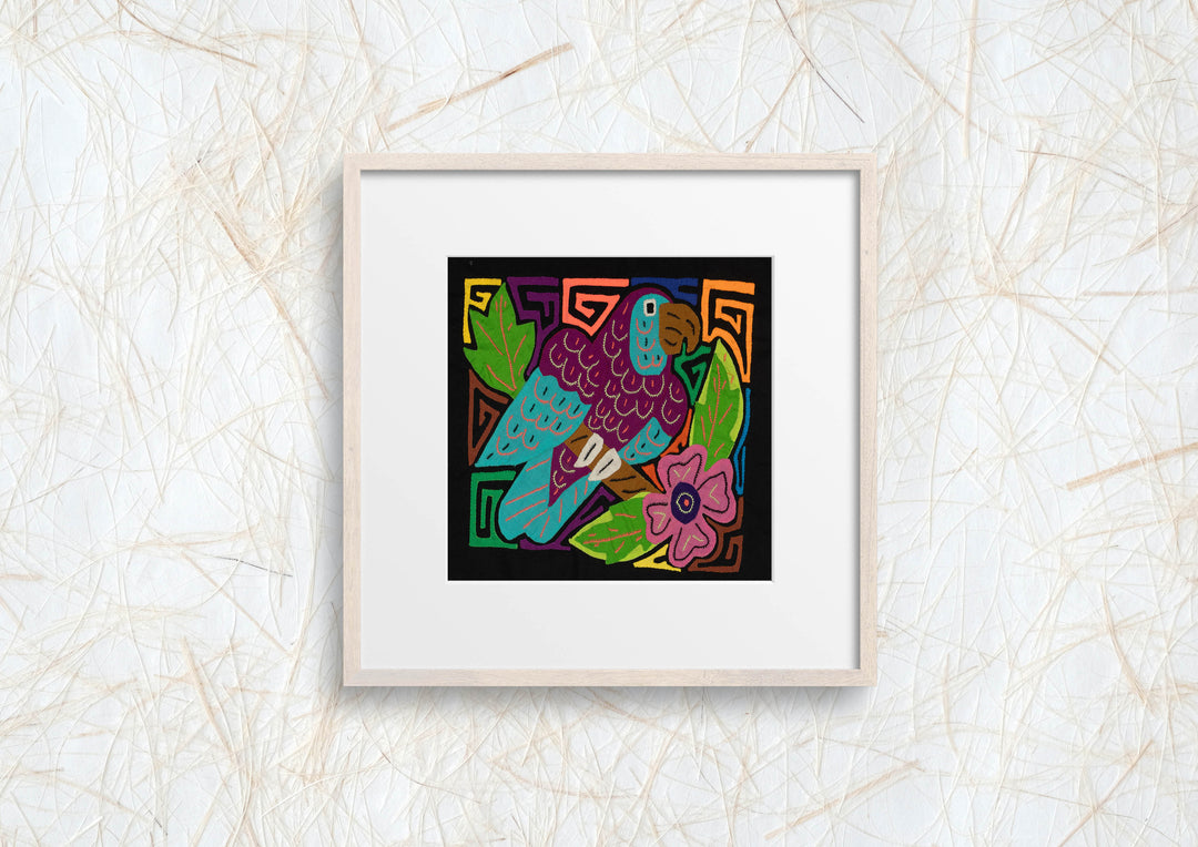 Multi-Color Bird Purple And Blue Molita