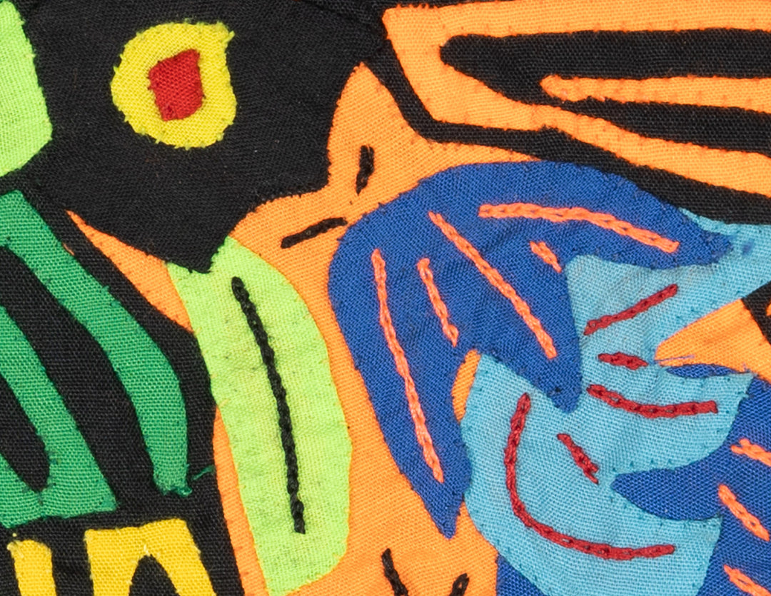 Multicolor Orange Blue And Black Bird Molita