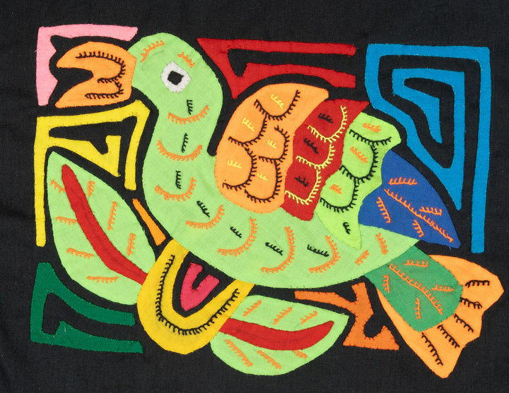 Multicolor Green And Orange Bird Molita