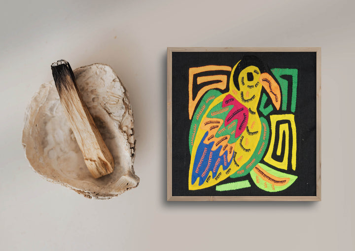 Multicolor Yellow Red And Blue Bird Molita