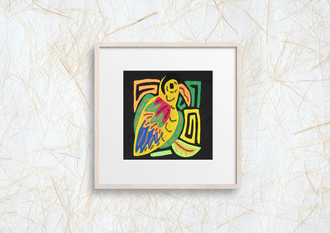 Multicolor Yellow Red And Blue Bird Molita