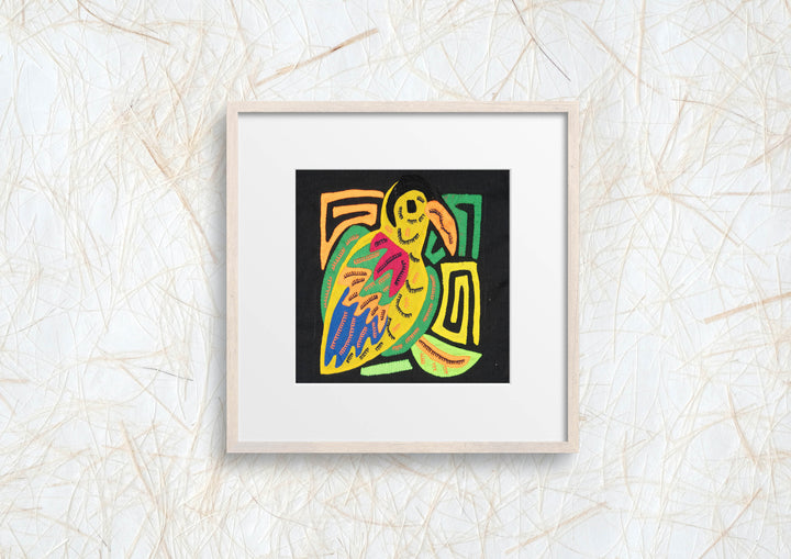 Multicolor Yellow Red And Blue Bird Molita