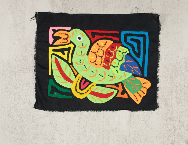 Multicolor Green And Orange Bird Molita