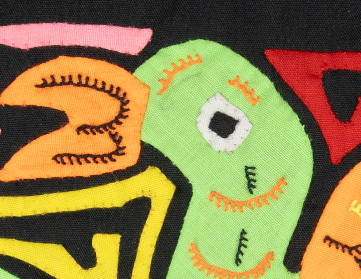 Multicolor Green And Orange Bird Molita