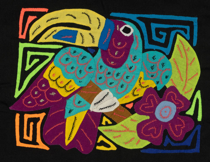 Multi-Color Toucan Bird Blue And Purple Molita