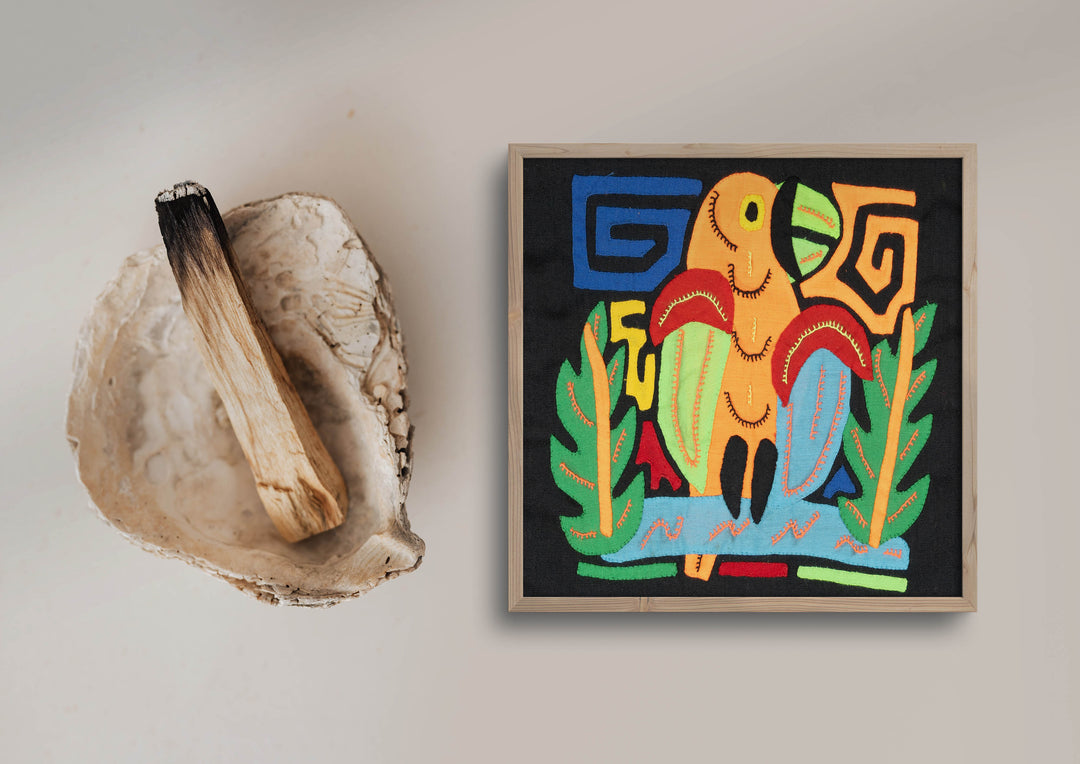 Multicolor Orange And Blue Parrot Bird Molita