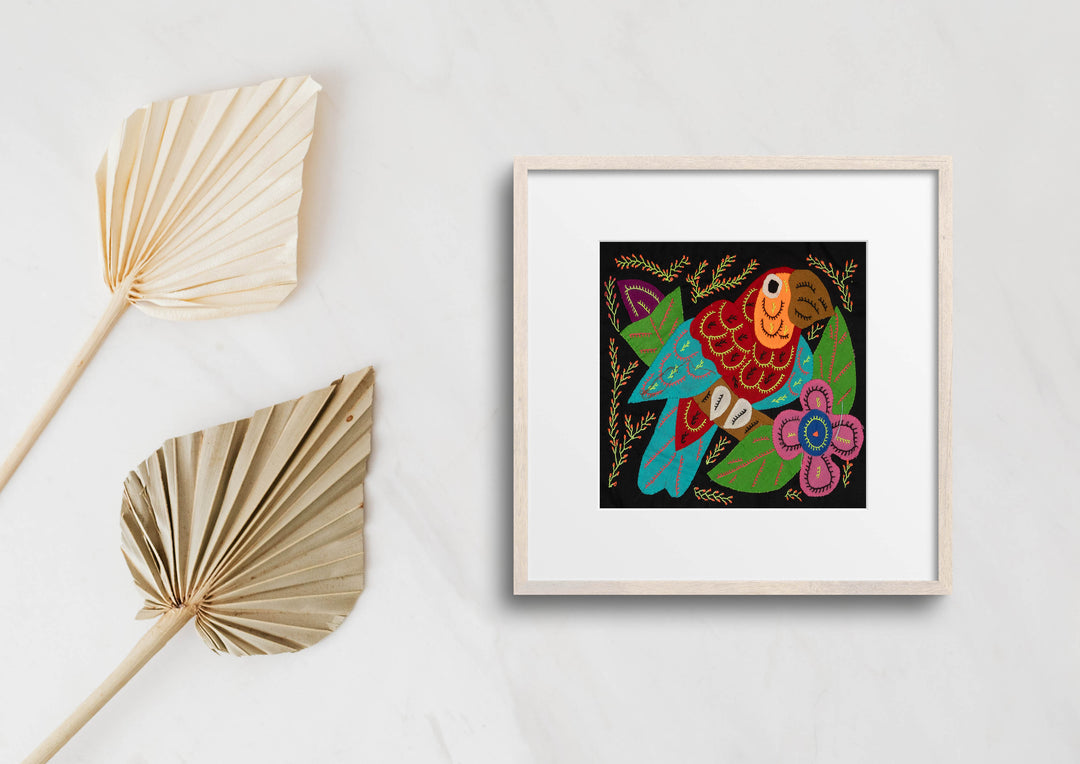 Multi-Color Parrot Bird Blue And Red Molita