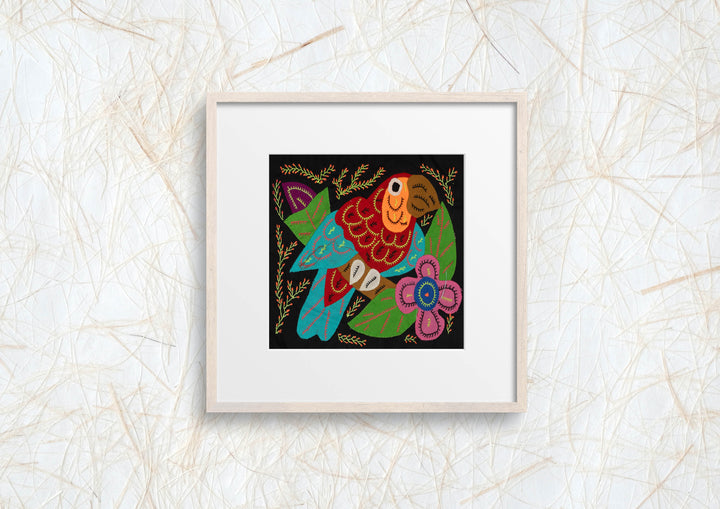 Multi-Color Parrot Bird Blue And Red Molita