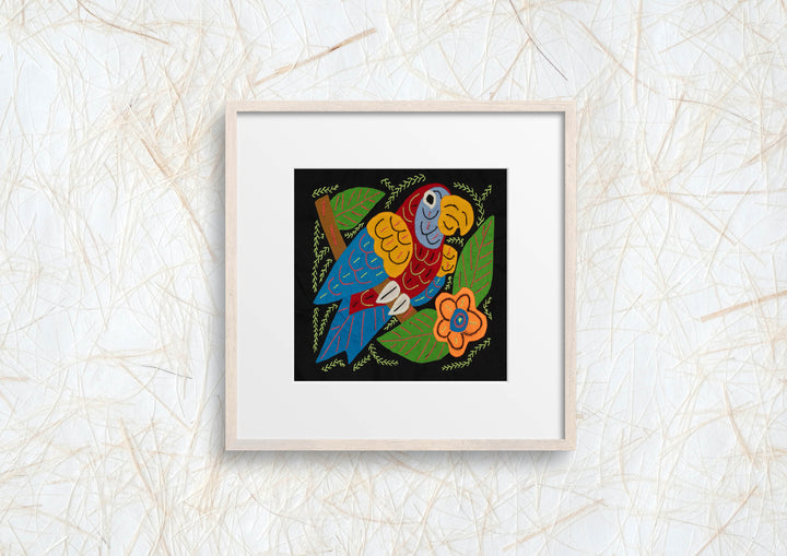 Multi-Color Parrot Bird Blue And Red Molita