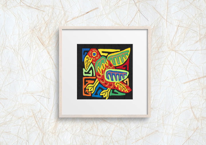 Multicolor Red And Yellow Bird Molita