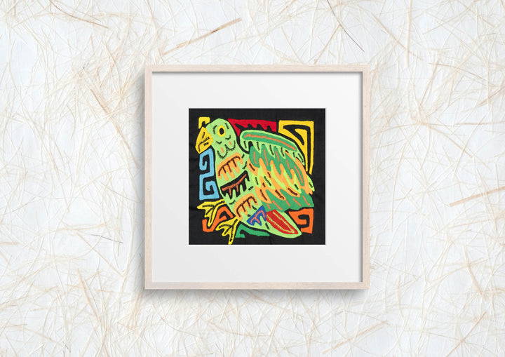 Multicolor Green And Orange Bird Molita