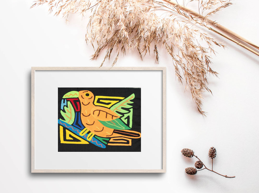 Multicolor Orange And Green Bird Molita