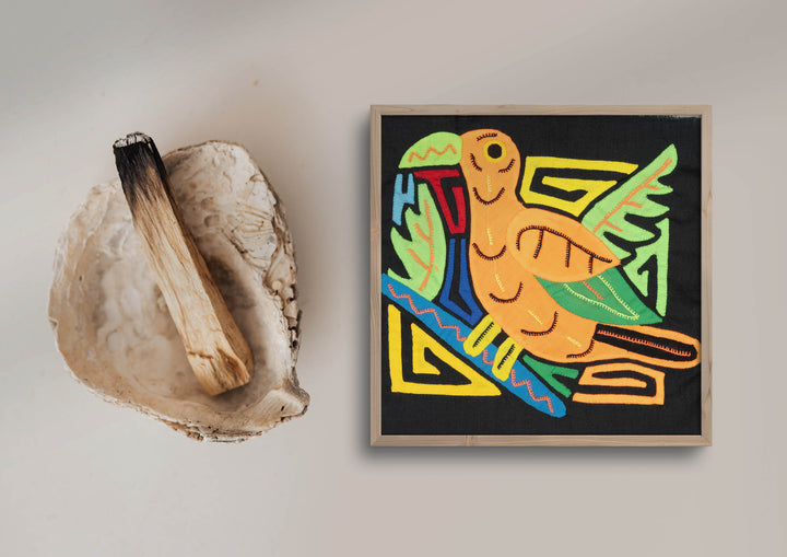 Multicolor Orange And Green Bird Molita