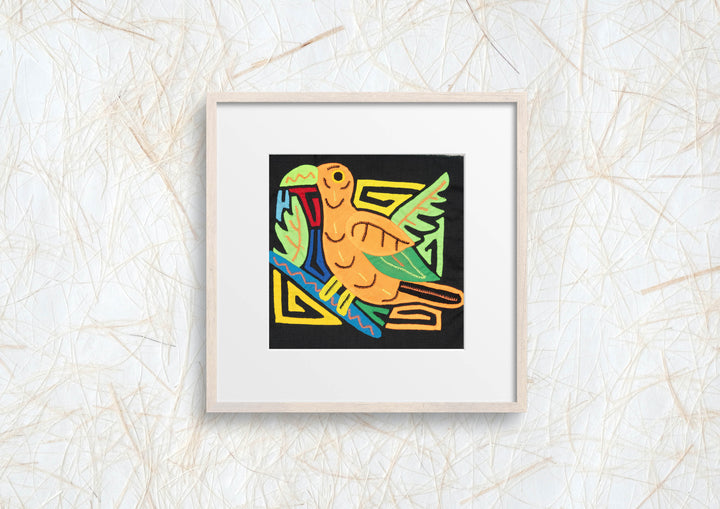 Multicolor Orange And Green Bird Molita