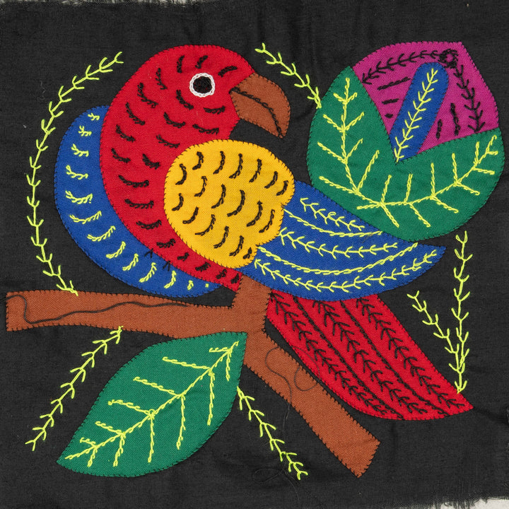 Multicolor Red Blue And Gold Bird Molita