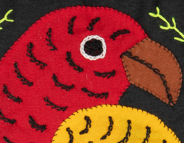 Multicolor Red Blue And Gold Bird Molita