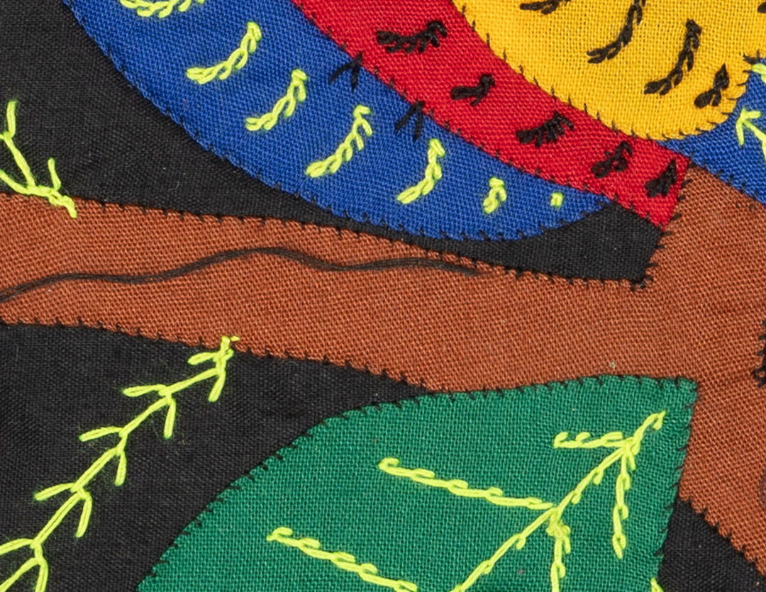 Multicolor Red Blue And Gold Bird Molita