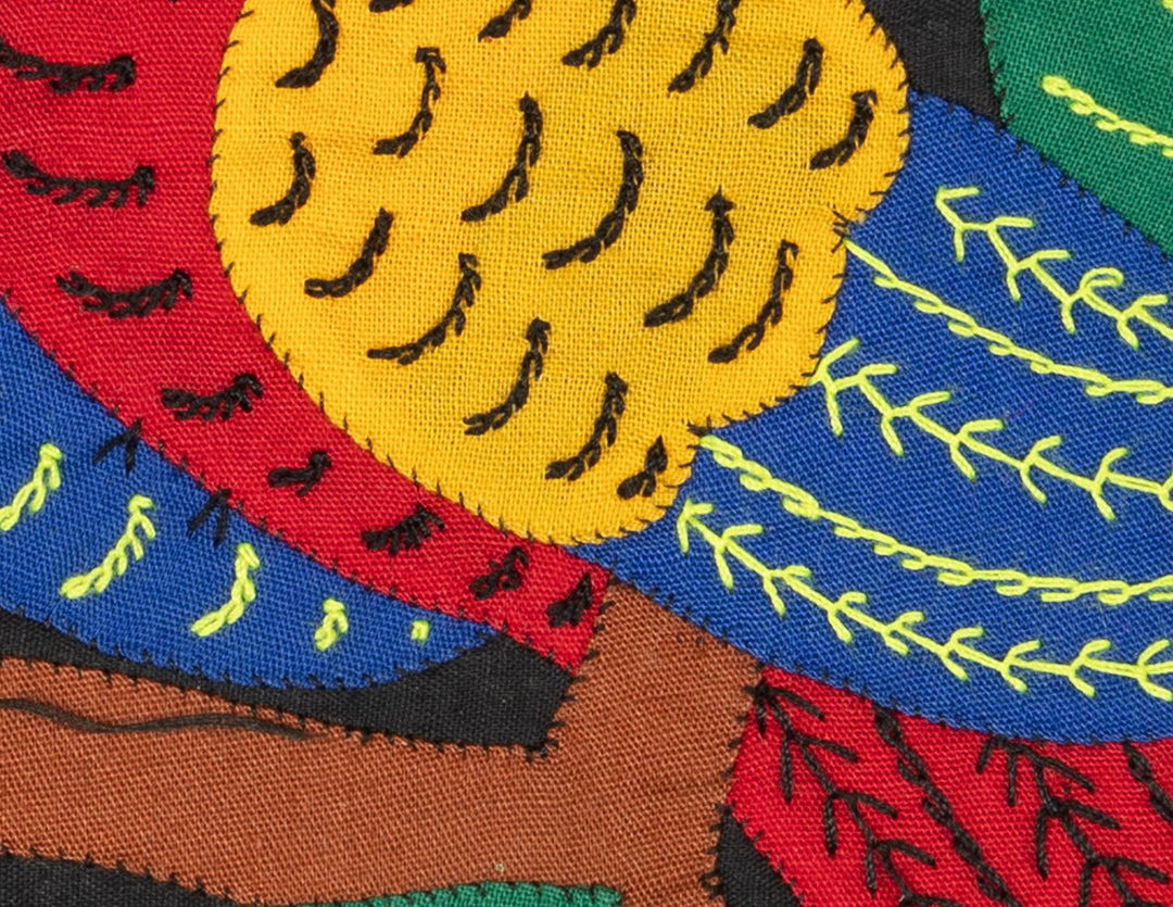 Multicolor Red Blue And Gold Bird Molita