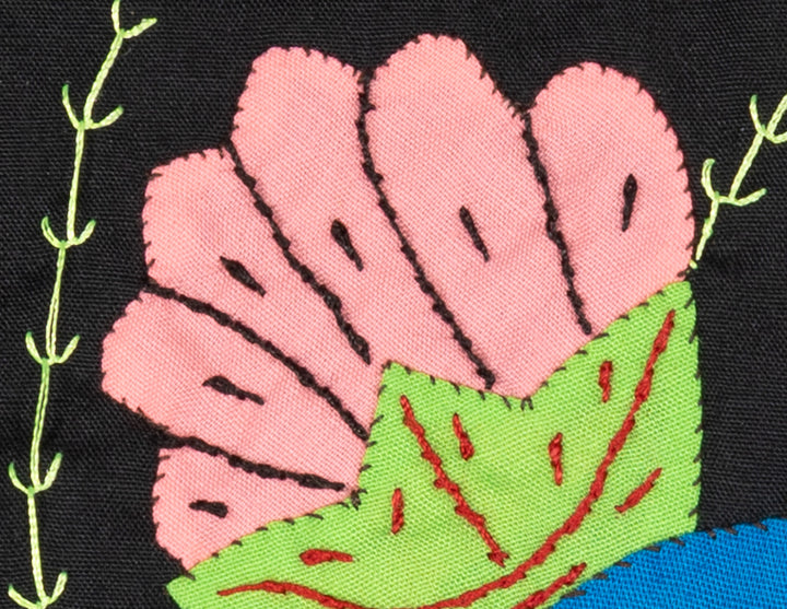 Multicolor Red Blue And Pink Bird Molita