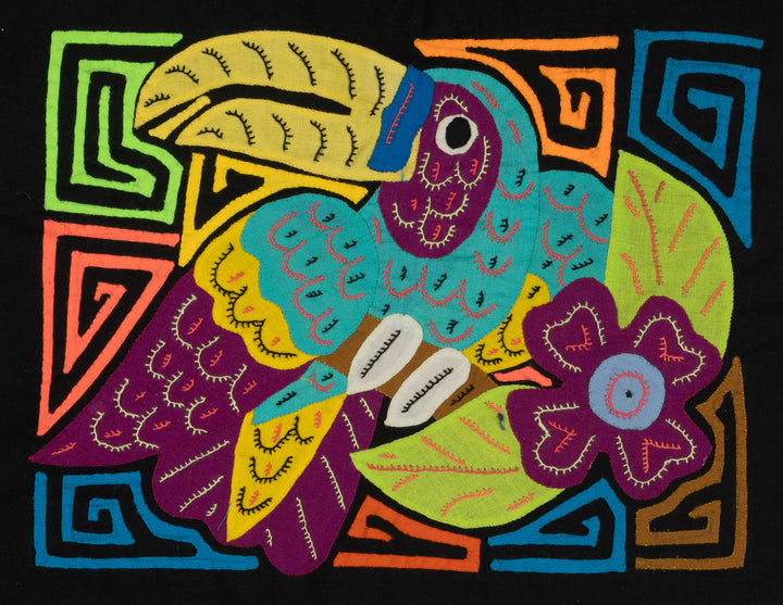 Multi-Color Toucan Bird Blue And Purple Molita