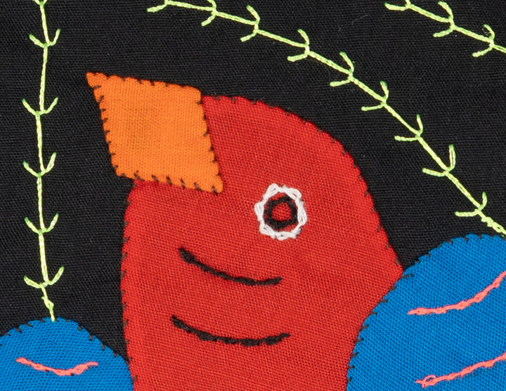 Multicolor Red And Blue Bird Molita