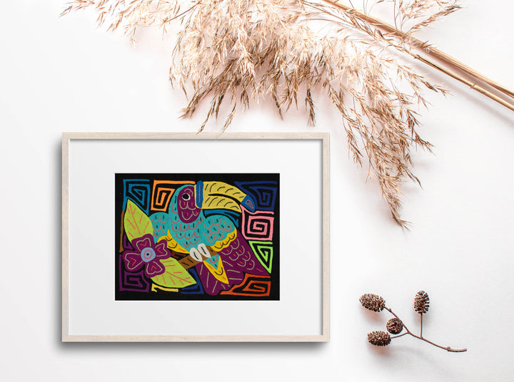 Multi-Color Toucan Bird Blue And Purple Molita